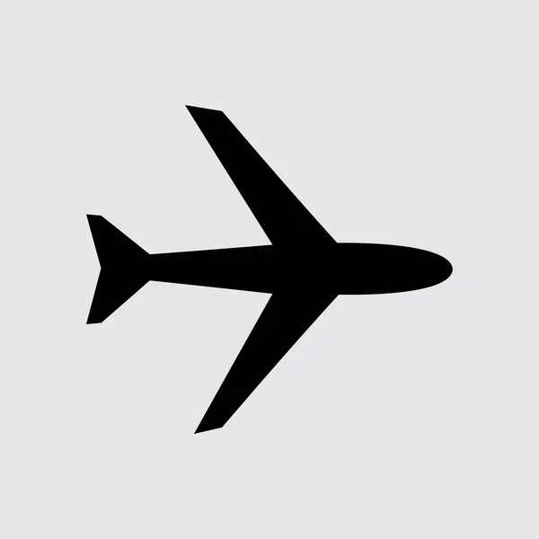Ícone plano do avião — Vetor de Stock