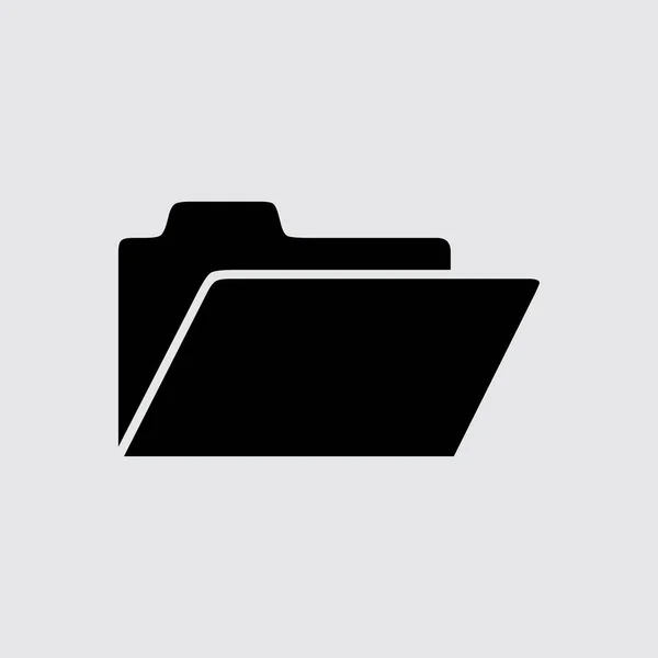 Folder platte pictogram — Stockvector