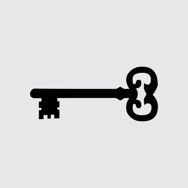 平的钥匙图标 — 图库矢量图片