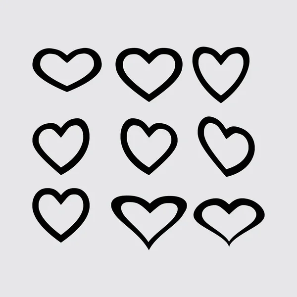 Hearts flat icon — Stock Vector