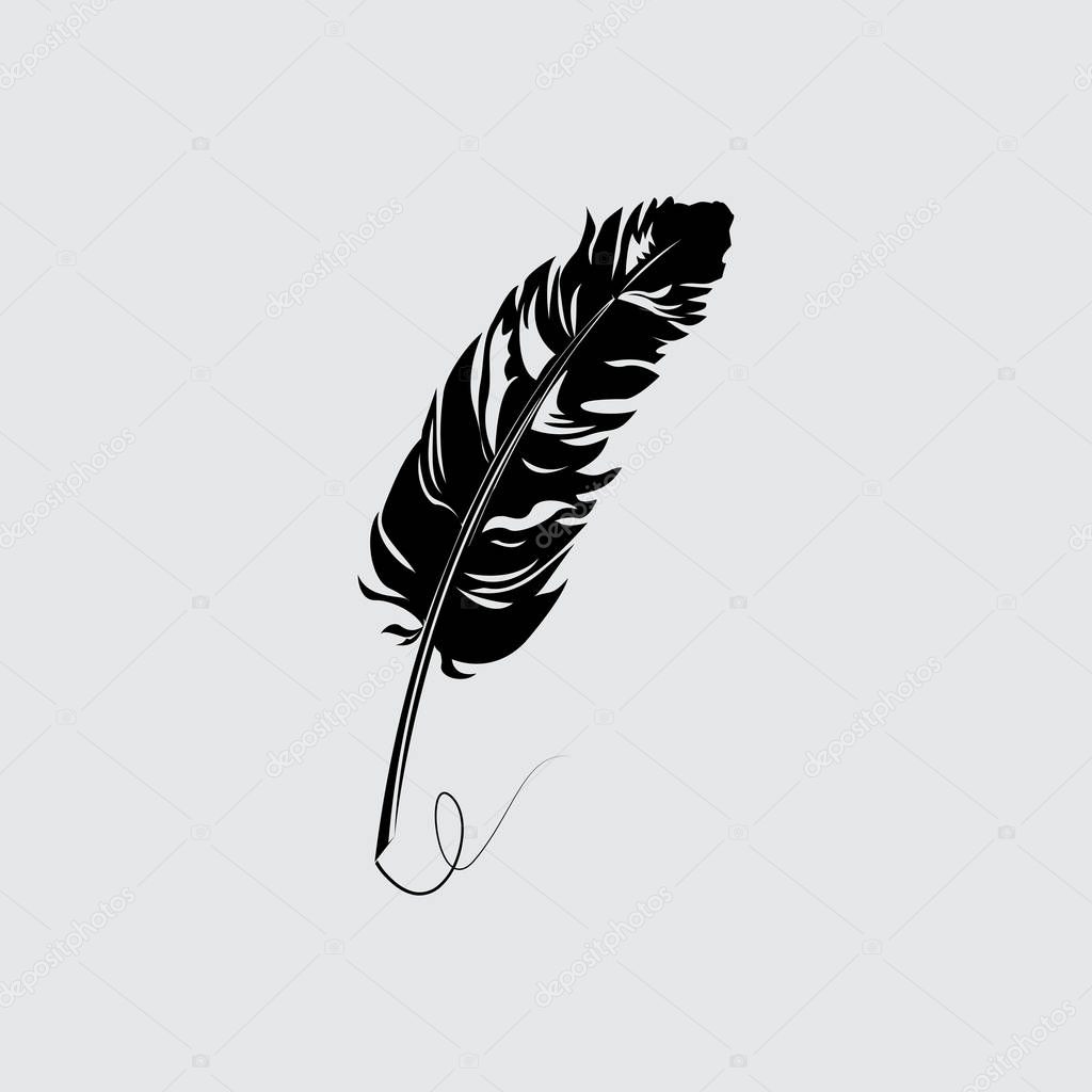 feather flat icon 