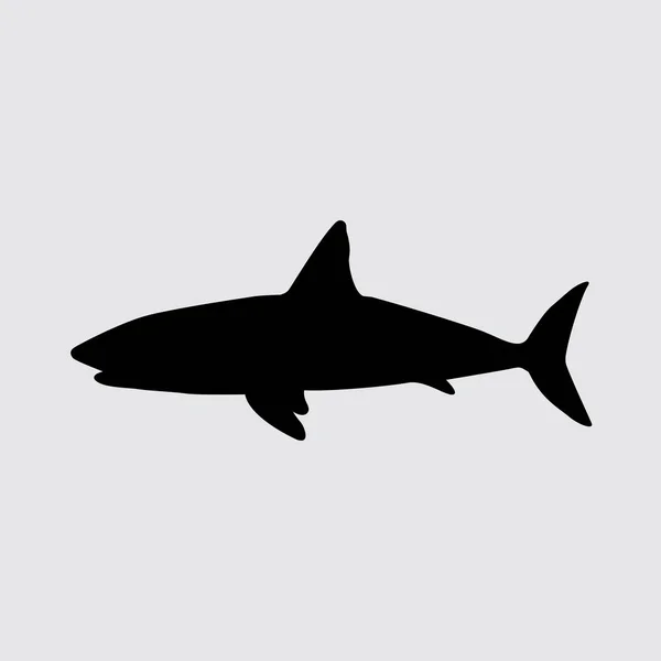 Shark flat icon — Stock Vector