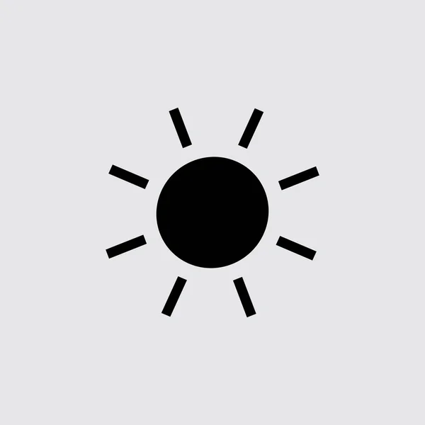 Sol Icono plano — Vector de stock