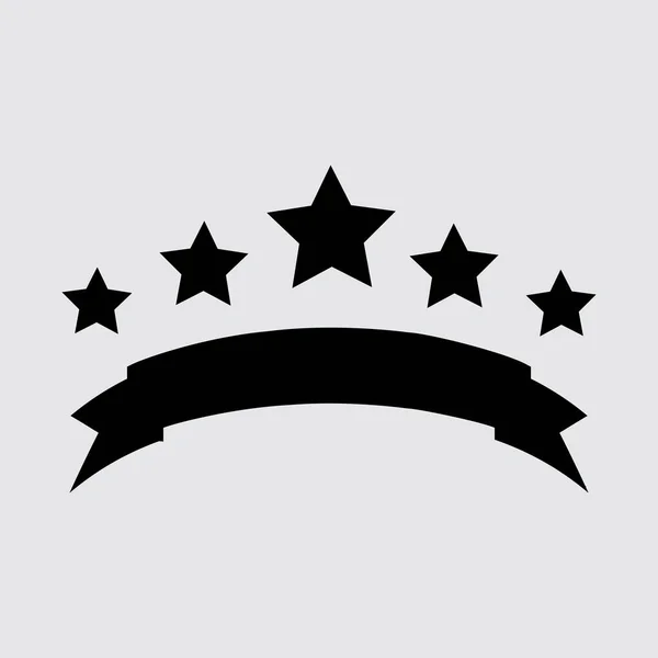 Estrella plana icono — Vector de stock