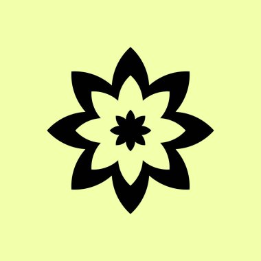 çiçek simgesi illüstrasyon