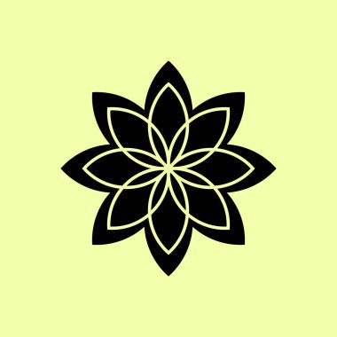 çiçek simgesi illüstrasyon