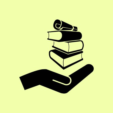 kitap simgesini illüstrasyon