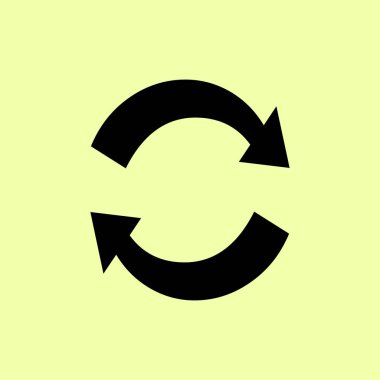 Döngüsel simgesinin düz simgesi