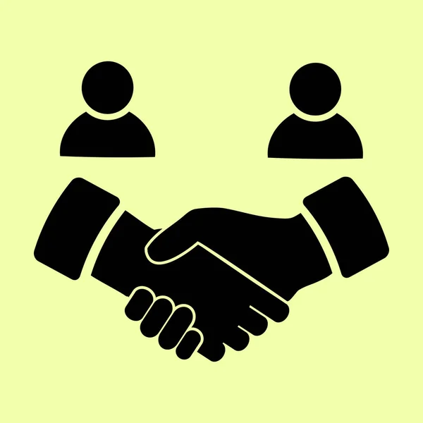 Handshake icon illustration — Stock Vector