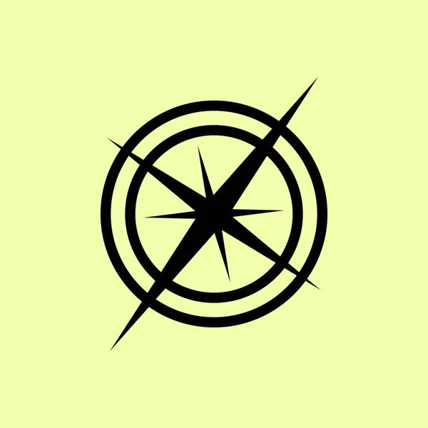 Einfaches Kompass-Symbol — Stockvektor