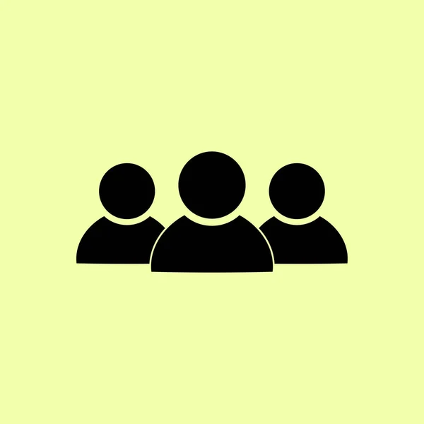 Icono de los empresarios - trabajo en equipo & relación — Vector de stock