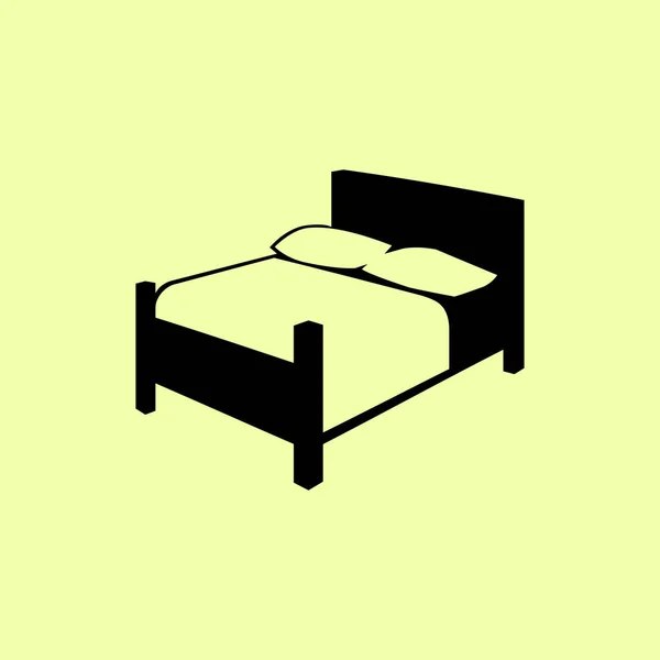 Εικονογράφηση εικόνα κρεβάτι — Διανυσματικό Αρχείο