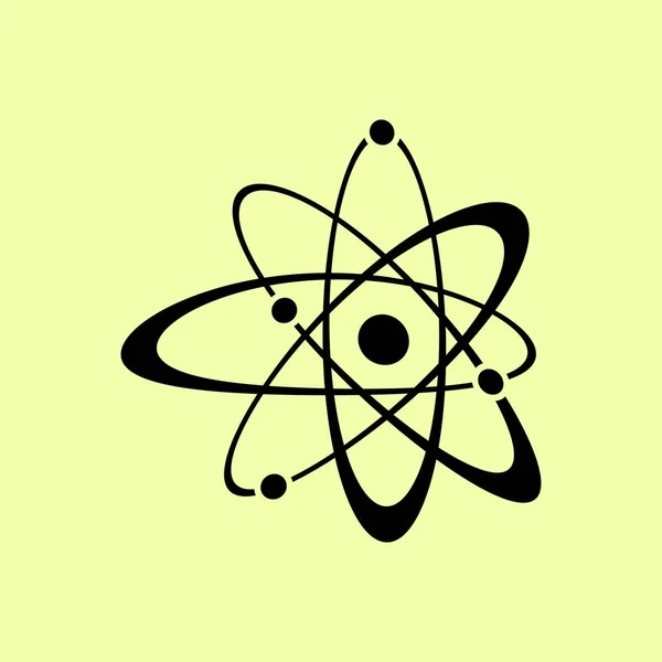 Атом значок «підпис» — стоковий вектор
