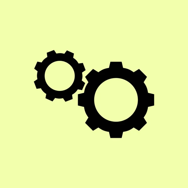 Gears pictogram illustratie — Stockvector