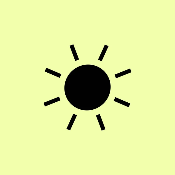 Sol Icono plano — Vector de stock