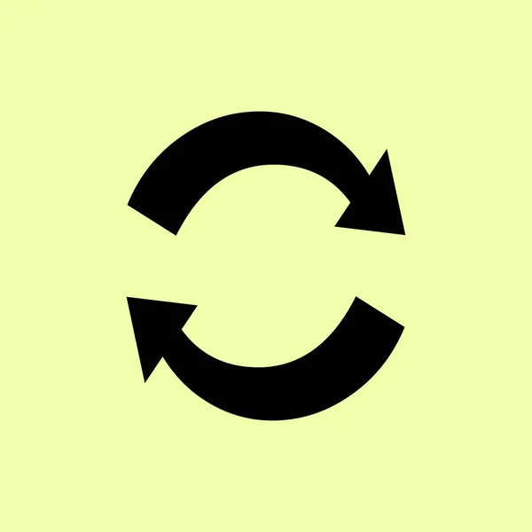 Plochý ikona cyklických ikony — Stockový vektor