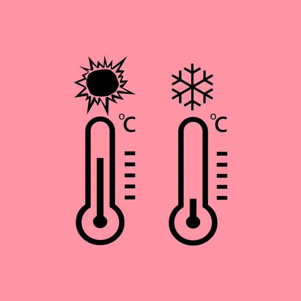 Temperatura icona semplice — Vettoriale Stock