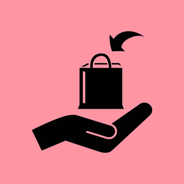 Shopping icône simple — Image vectorielle
