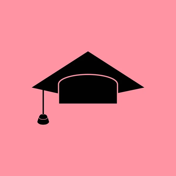 Chapeau de graduation icône simple — Image vectorielle