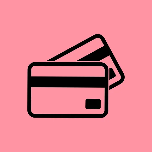 Tarjetas de crédito icono simple — Vector de stock