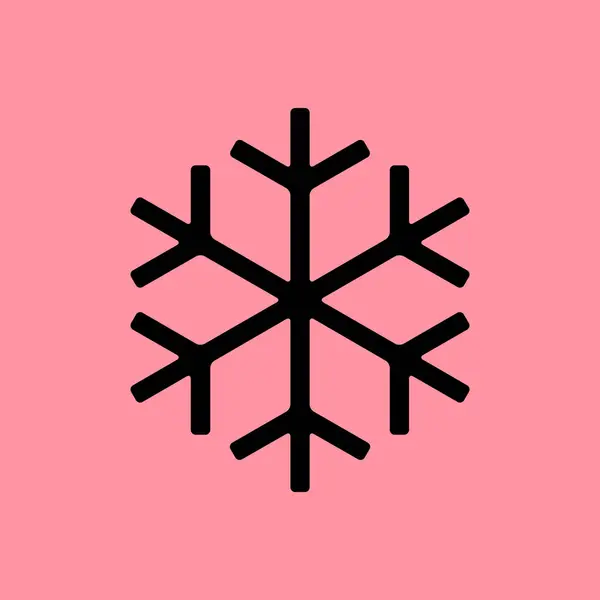 Snöflinga enkel ikon — Stock vektor