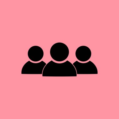 Grup insanlar basit simgesinin