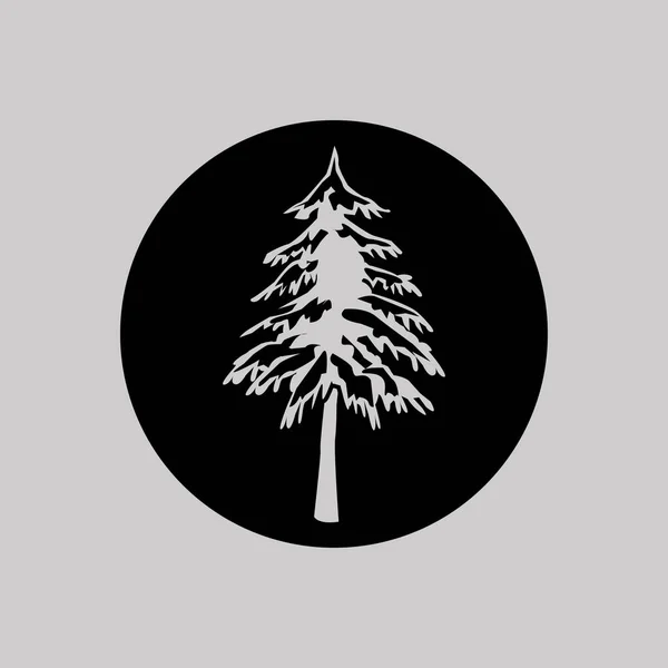 Drzewo ikona ilustracja — Wektor stockowy