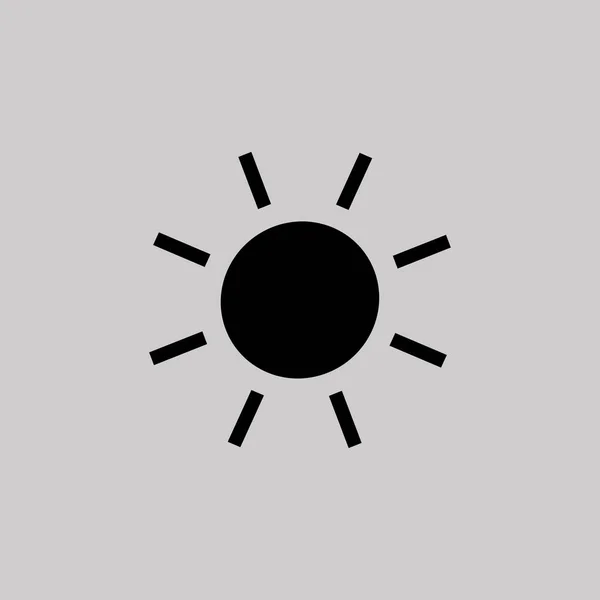Sun simple icon — Stock Vector