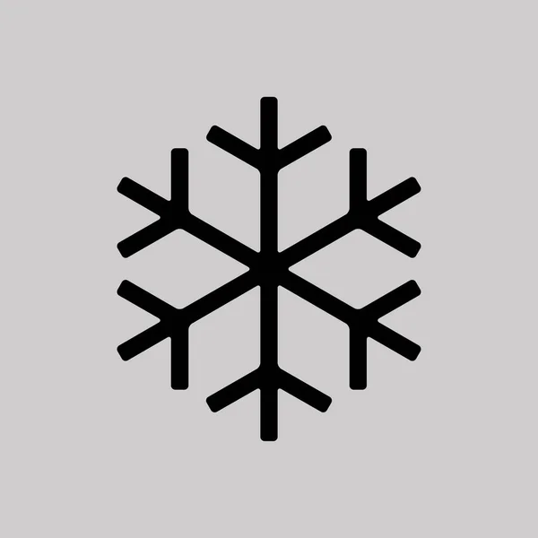 Піктограма сніжинки плоский дизайн — стоковий вектор