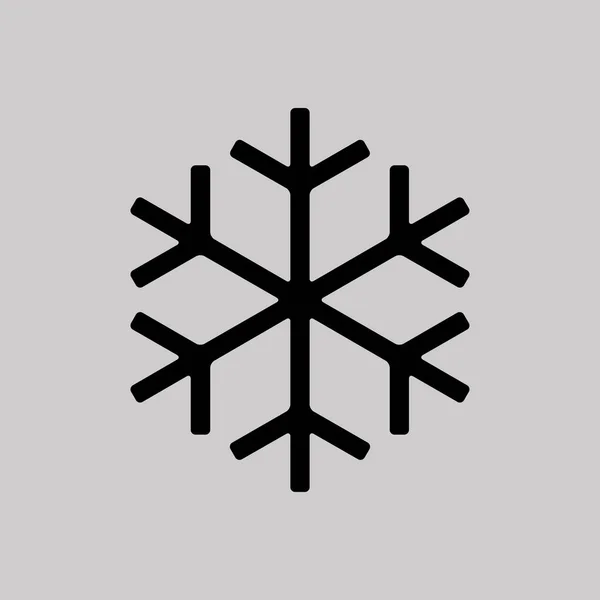 Schneeflockensymbol flaches Design — Stockvektor