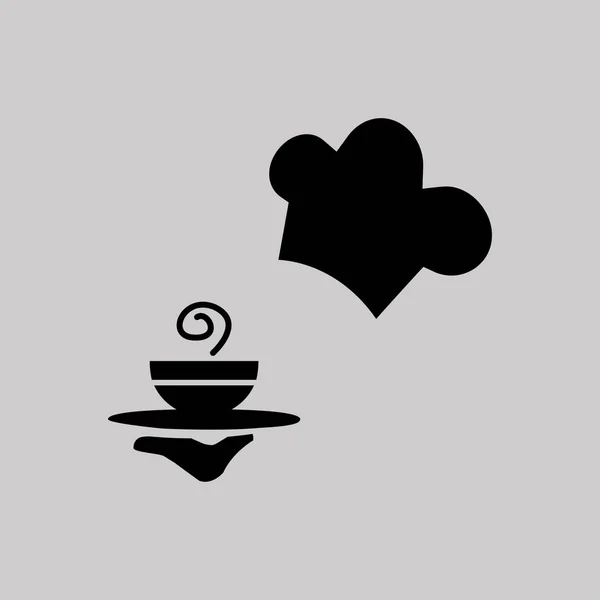 Camarero con taza de café — Vector de stock