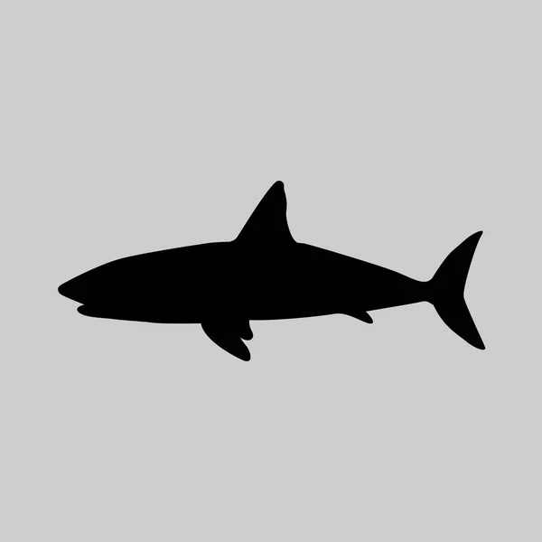 Ilustración icono de tiburón — Archivo Imágenes Vectoriales