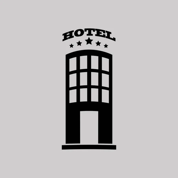 Ilustração ícone do hotel — Vetor de Stock