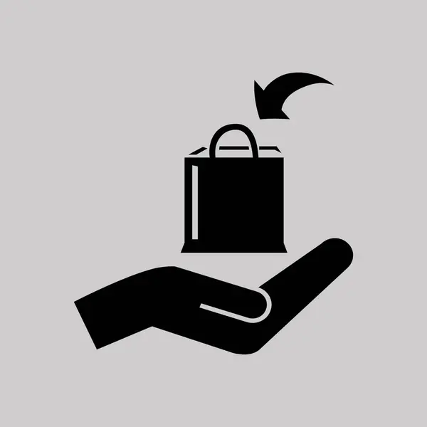 Значок покупки сумка — стоковий вектор