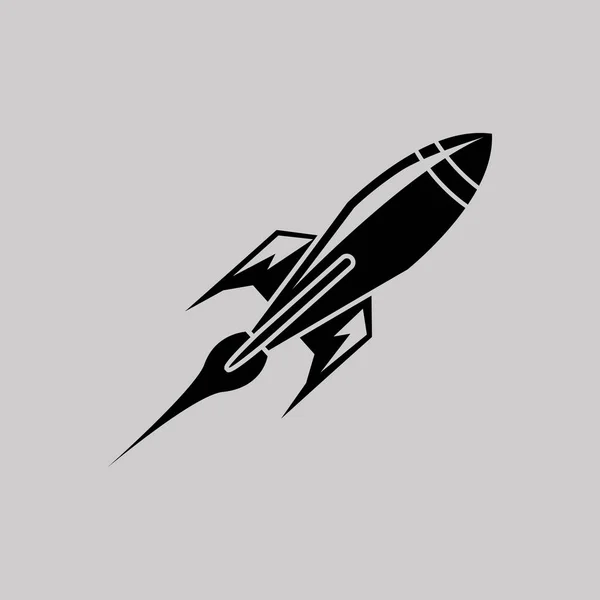 Illustrazione icona razzo — Vettoriale Stock
