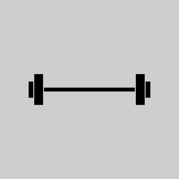 Barbell icon flat design — Stock Vector