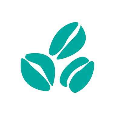 kahve çekirdekleri basit simgesi