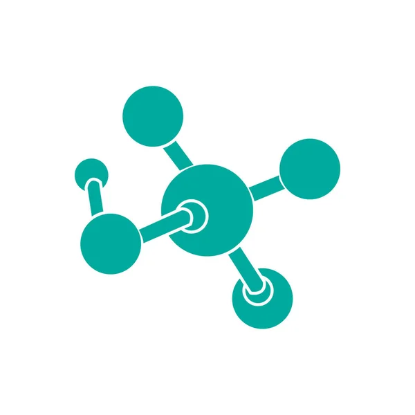 Eenvoudige moleculen-pictogram — Stockvector