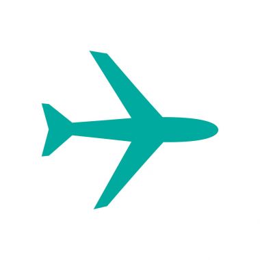 airplane simple icon clipart