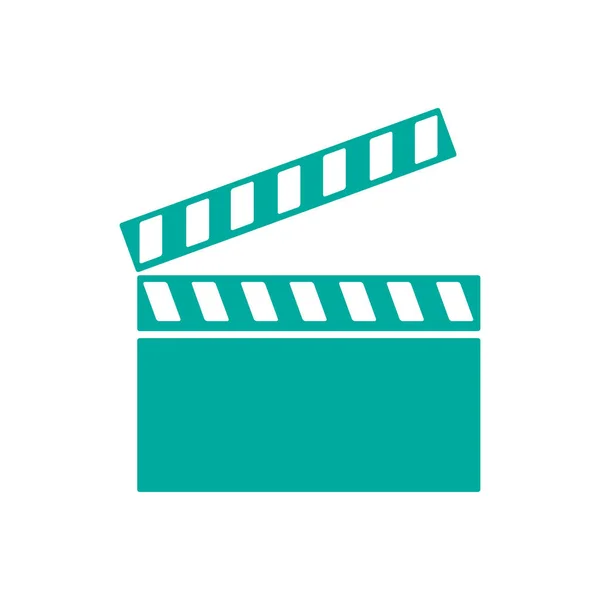 Cinéma clapper icône simple — Image vectorielle
