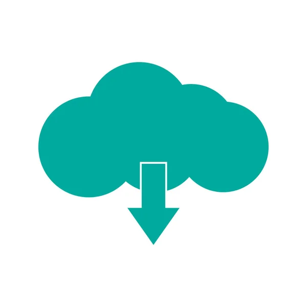 cloud storage simple icon