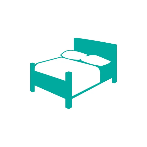 Cama icono simple — Vector de stock