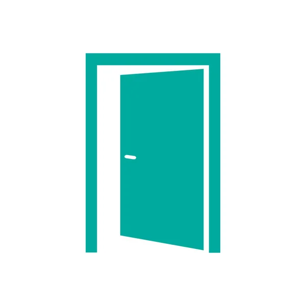 ドア シンプルなアイコン — ストックベクタ