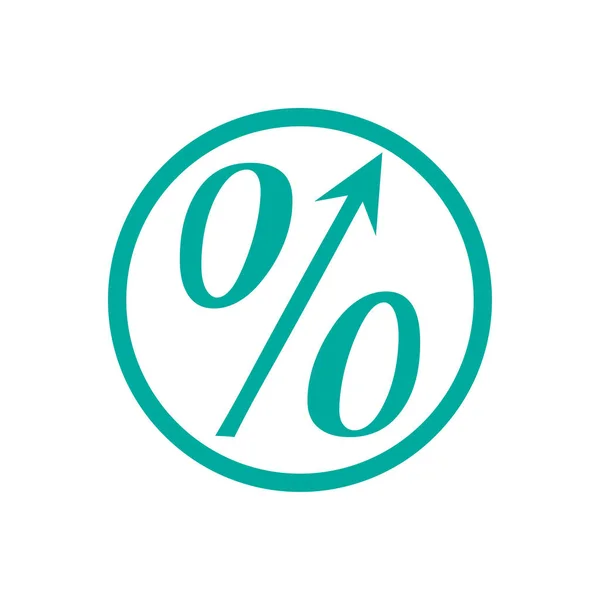Percent simple icon — Stock Vector