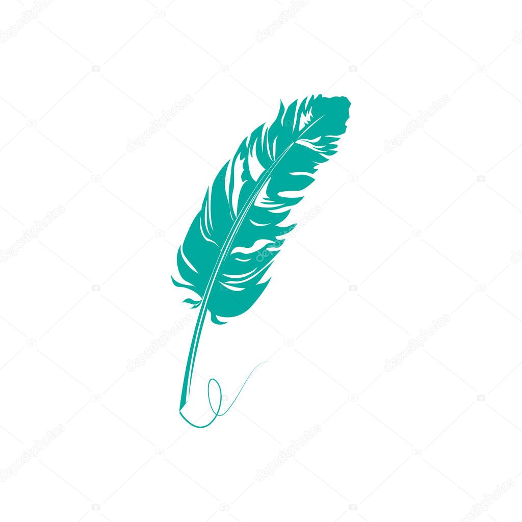 feather simple icon