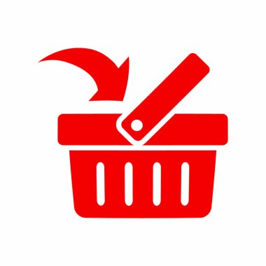 alışveriş sepeti basit simgesi