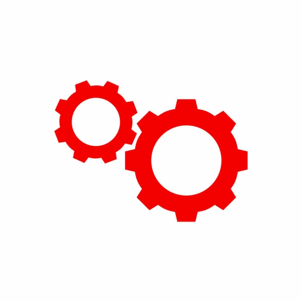 Jednoduchý ikona Gears — Stockový vektor