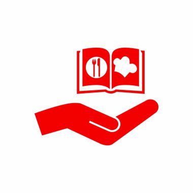 aşçı kitap basit simgesi