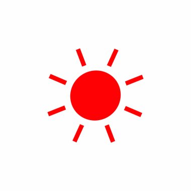 Güneş basit simgesi