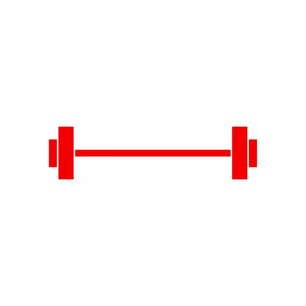 Barbell eenvoudige pictogram — Stockvector